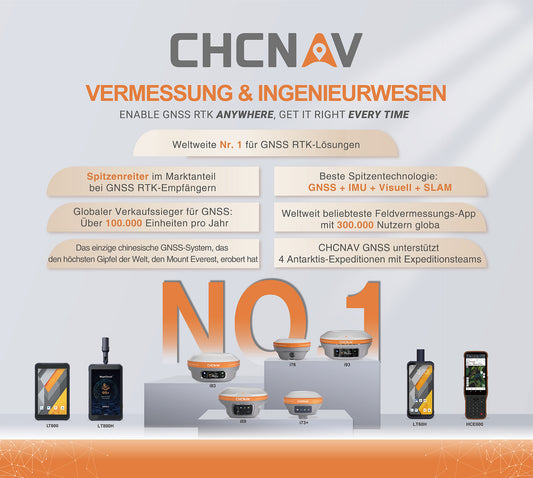 CHCNAV by GEOsat - CHCNAV unterstreicht Marktführerschaft >> jetzt beraten lassen!